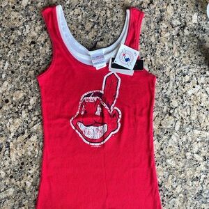Cleveland Indians Major League Baseball Women’s Tank top size Large
